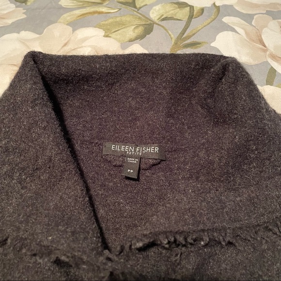 A great Charcoal, wool sweater/jacket by Eileen Fisher - Picture 3 of 3